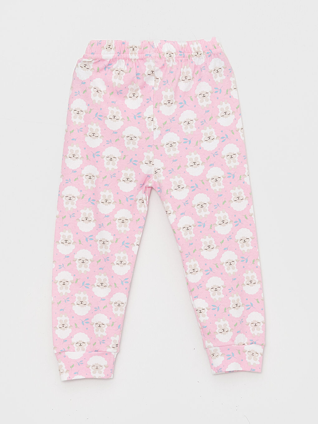 LUGGİ BABY Pembe Beli Lastikli Kız Bebek Pijama Alt 2'li - 3