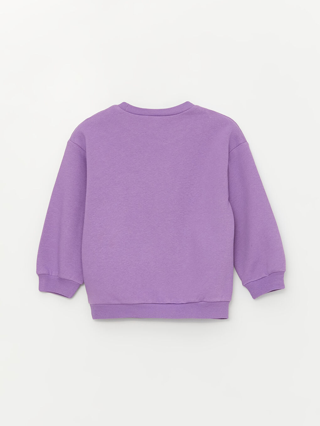 LCW baby Açık Mor Bisiklet Yaka Niloya Baskılı Kız Bebek Sweatshirt - 1