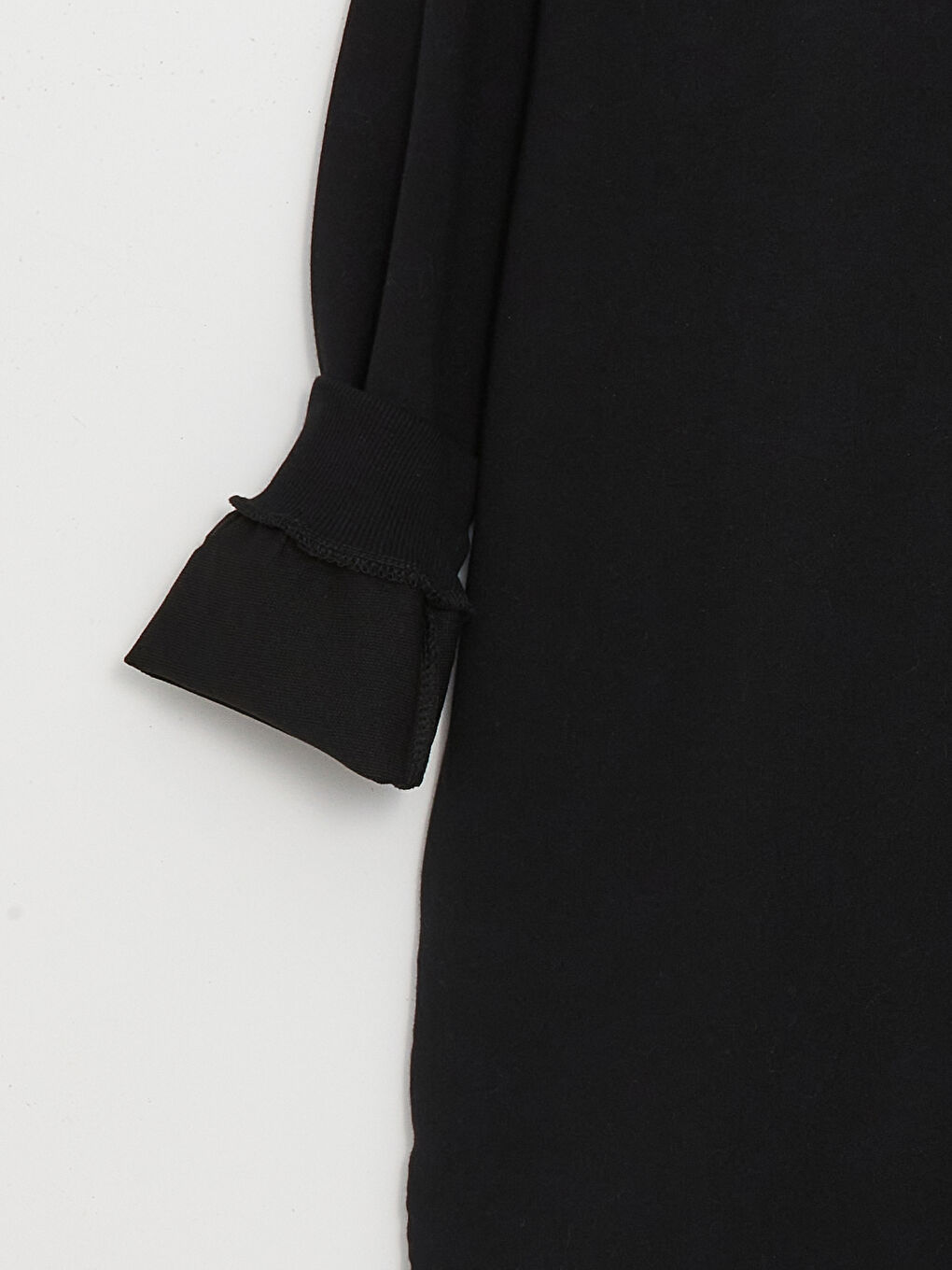 تونيك سترة نسائية كم طويل مطبوع بكول مدور-6