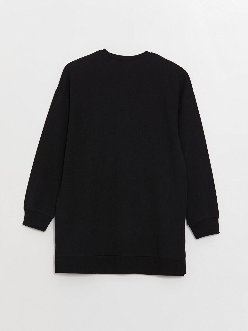 تونيك سترة نسائية كم طويل مطبوع بكول مدور-7