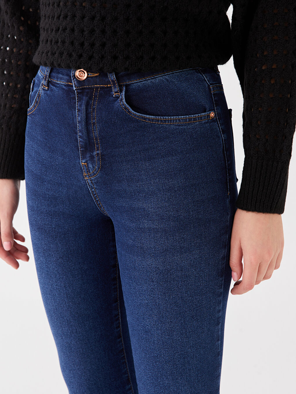 İndigo Mars Flare Kadın Jean Pantolon-1