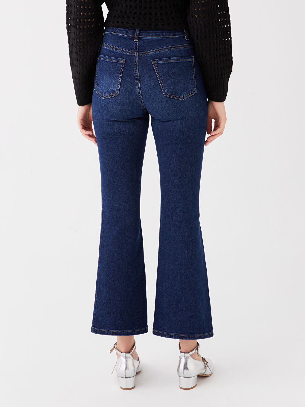 İndigo Mars Flare Kadın Jean Pantolon-3