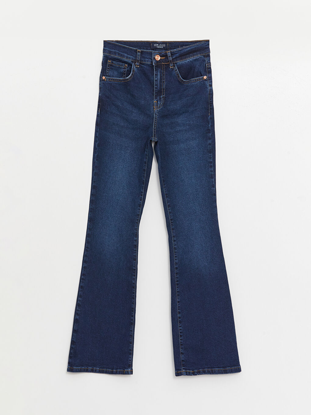 İndigo Mars Flare Kadın Jean Pantolon-4