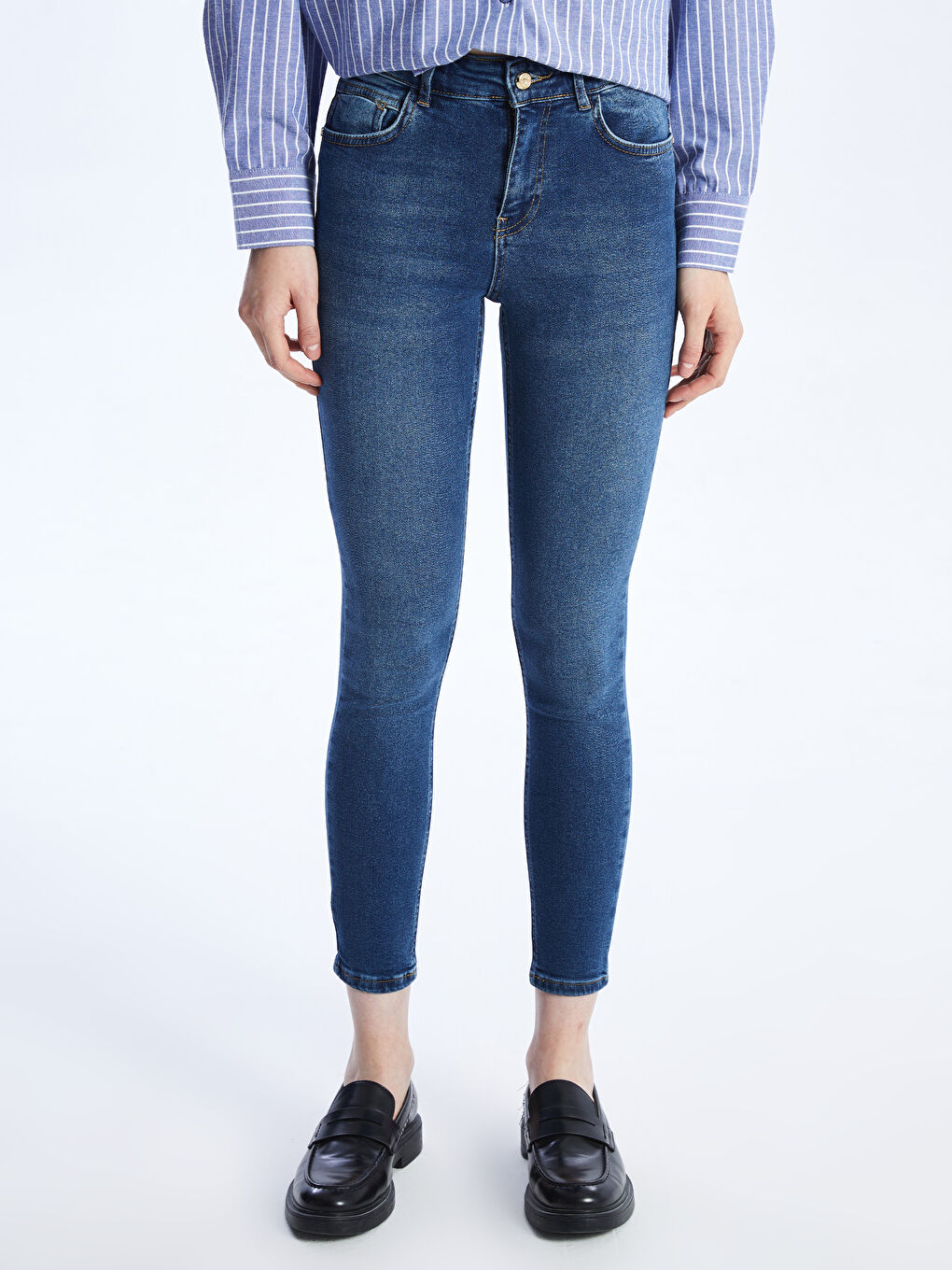 İndigo Push Up Kadın Jean Pantolon-3