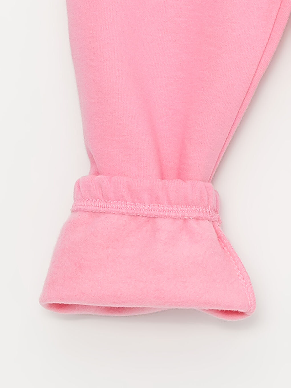 LCW baby Pembe Bisiklet Yaka Uzun Kollu Niloya Baskılı Kız Bebek Sweatshirt ve Eşofman Alt - 5