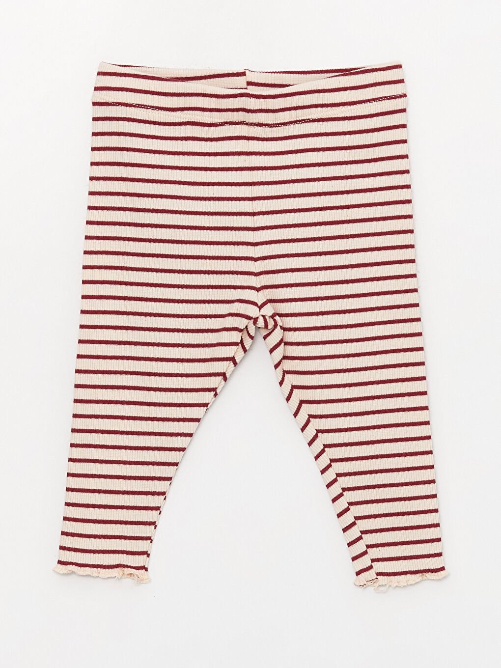 LCW baby Bej Bisiklet Yaka Uzun Kollu Kız Bebek Pijama Takımı - 4