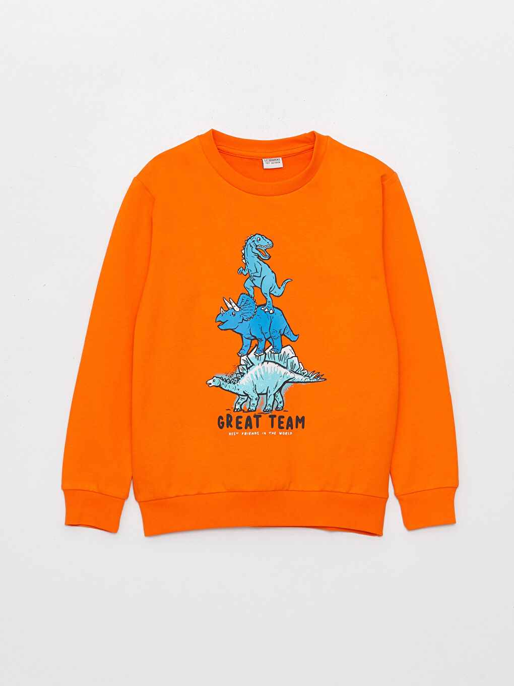 LCW Kids سویتشێرتی چاپکراوی دایناسۆر بۆ کوڕان -W3JB09Z4-GKT