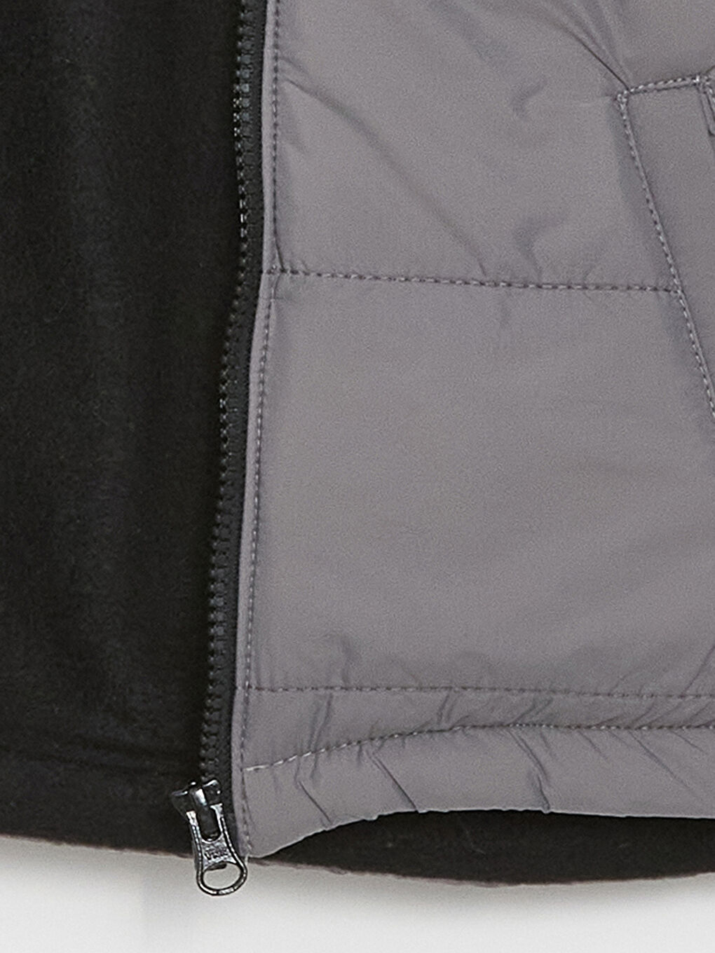 Gri Kapüşonlu Uzun Kollu Erkek Bebek Şişme Mont-4