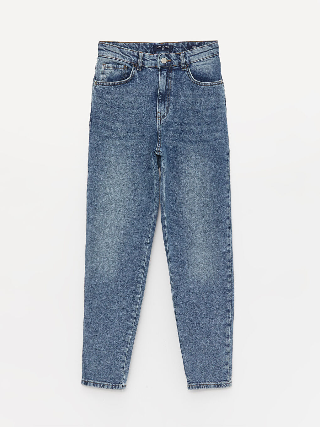 LCW Jeans İndigo Mom Fit Kadın Jean Pantolon - 4