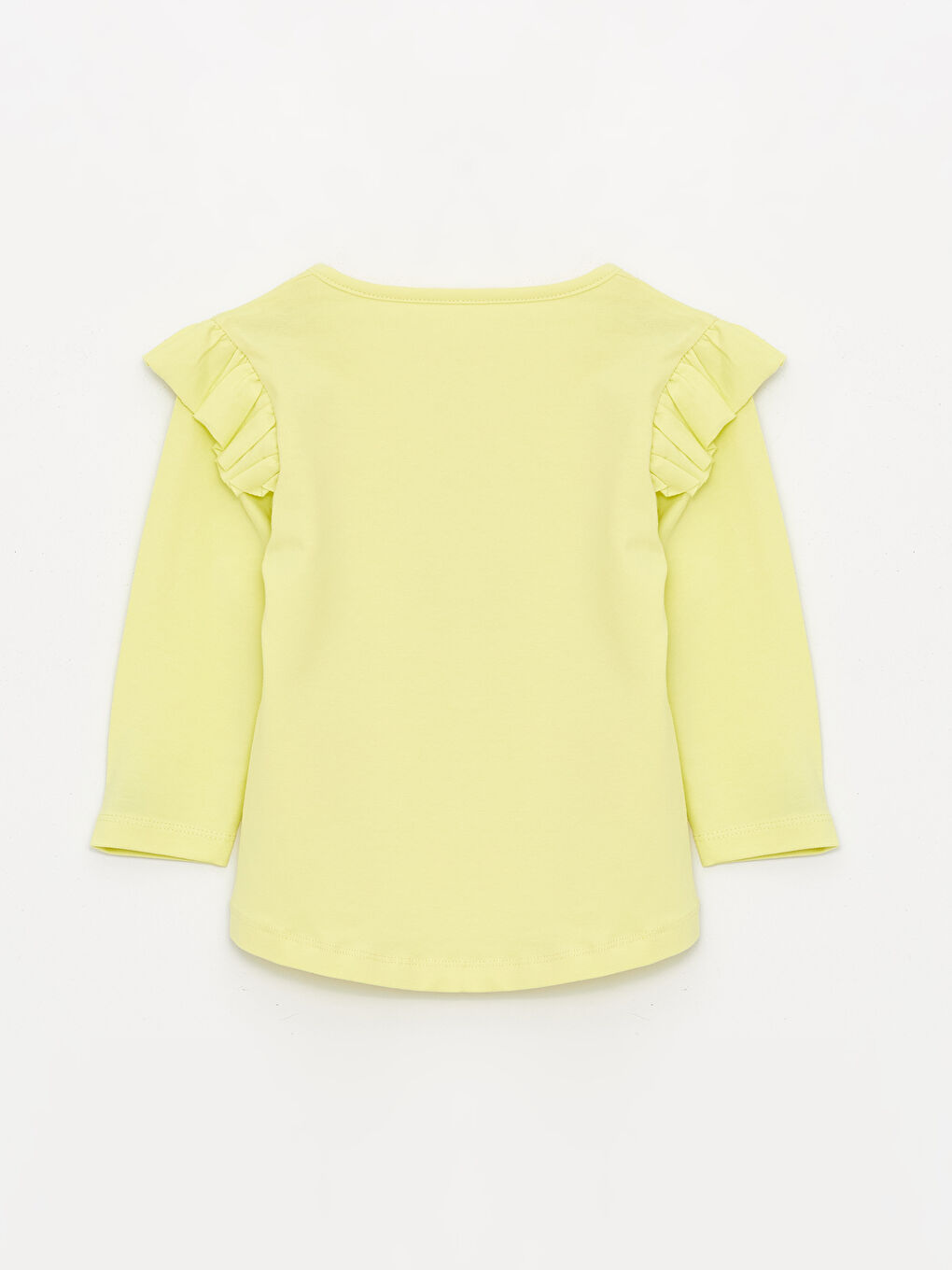 Yeşil Bisiklet Yaka Uzun Kollu Kız Bebek 2'li Takım-2