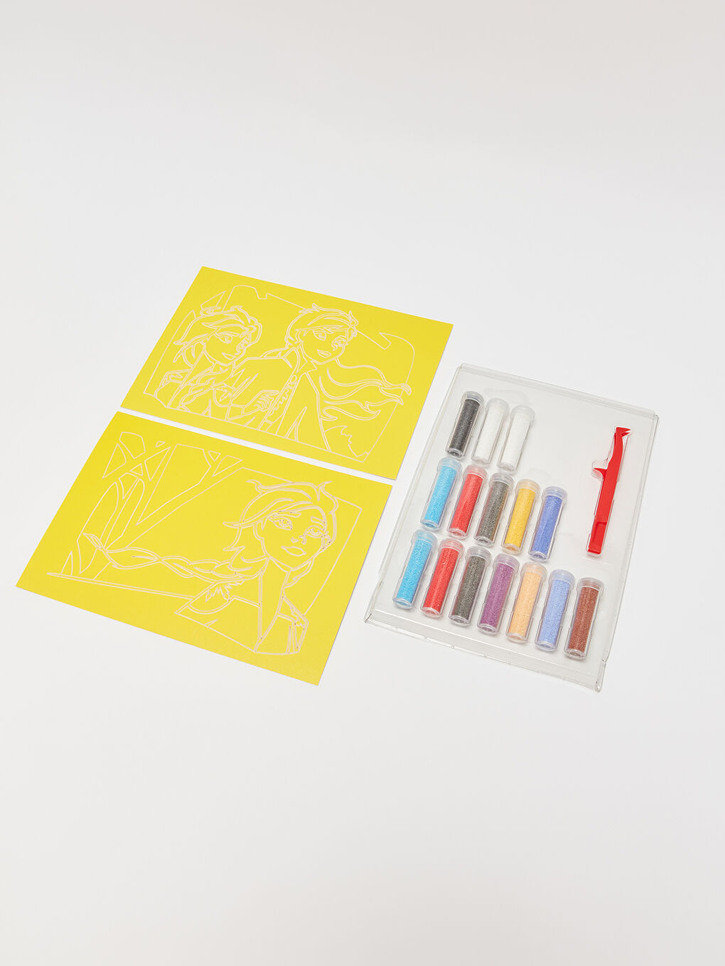 Frozen Baskılı Kum Boyama Seti-1