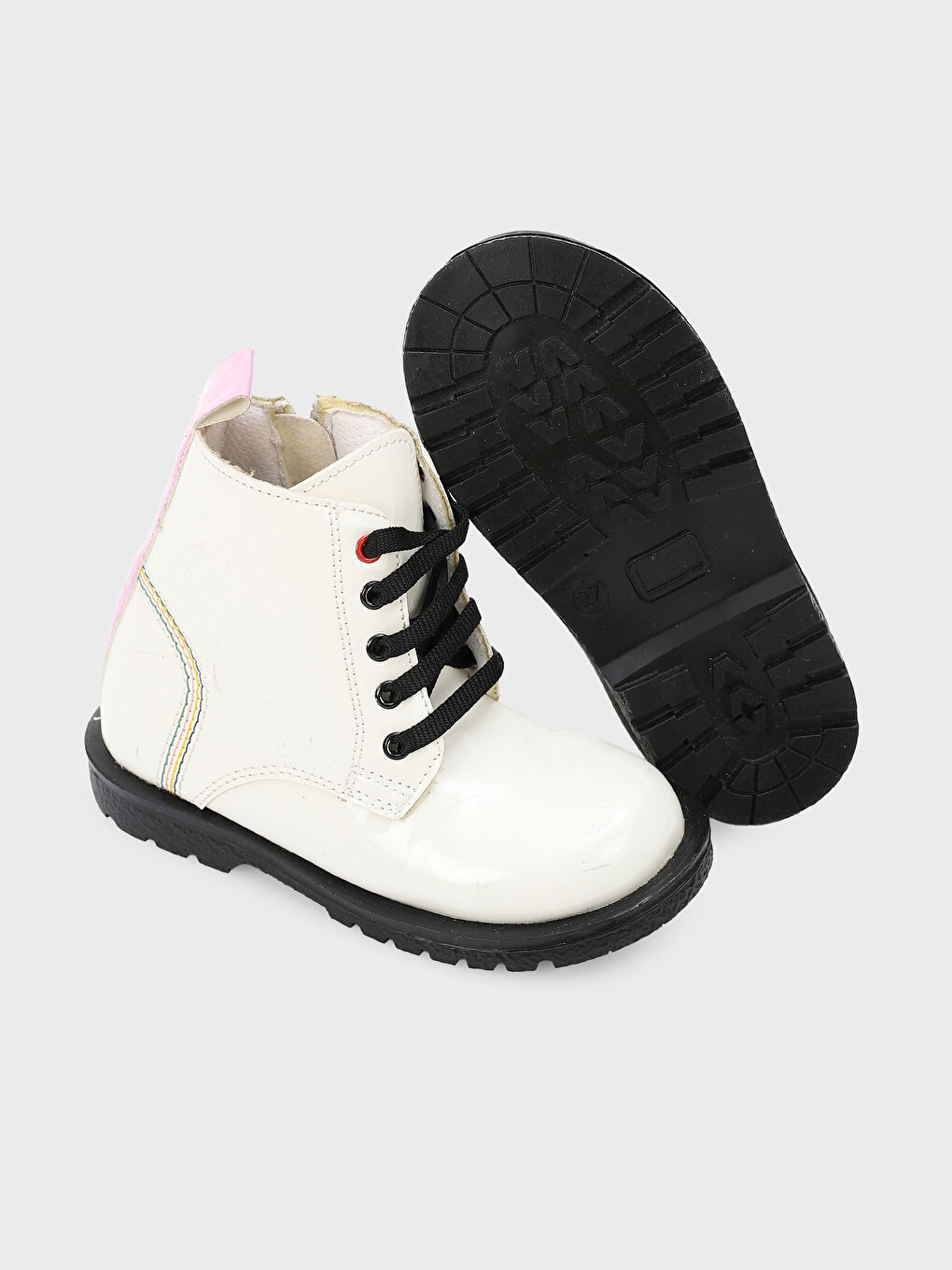 Laces and Zipper Closure Baby Girls' Boots