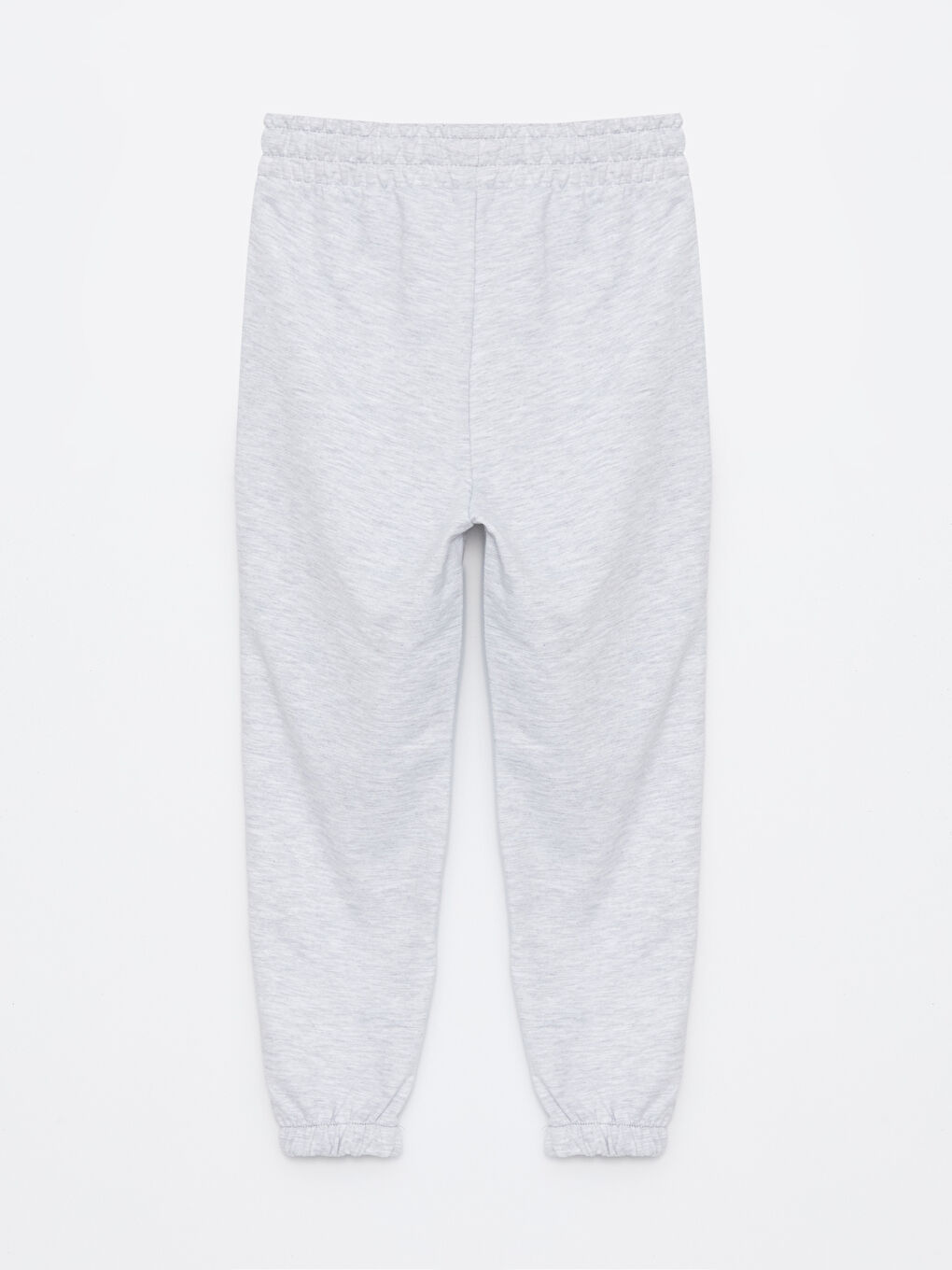 Gri Beli Lastikli Baskılı Kız Çocuk Eşofman Altı-1