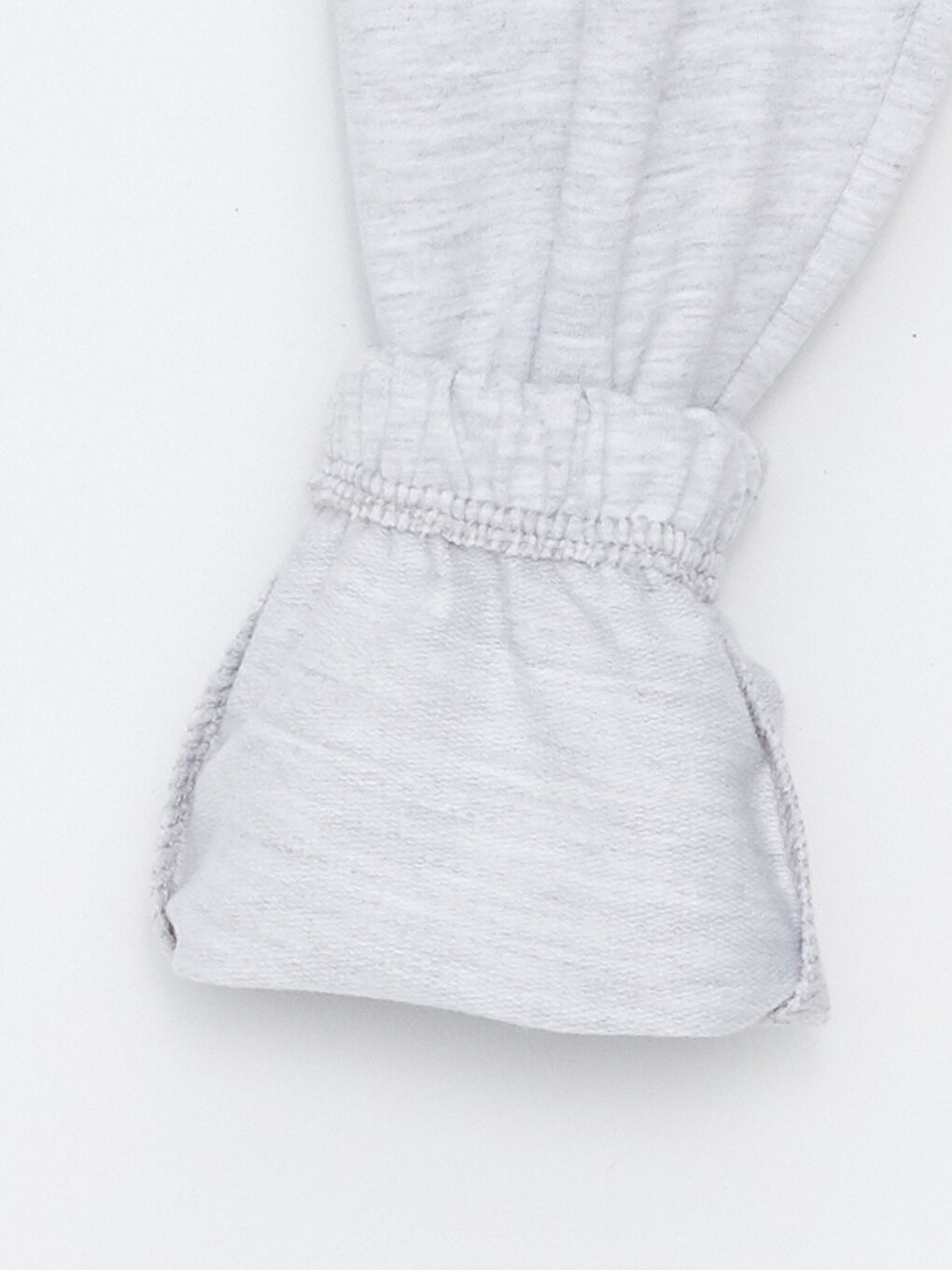 Gri Beli Lastikli Baskılı Kız Çocuk Eşofman Altı-2