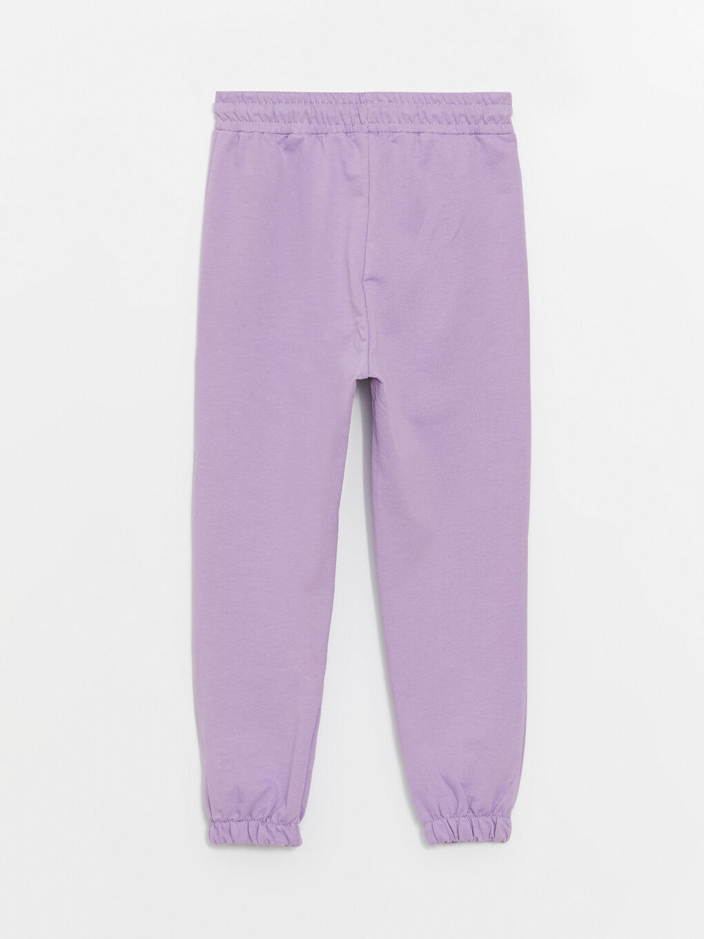 Lila Beli Lastikli Baskılı Kız Çocuk Eşofman Altı-2