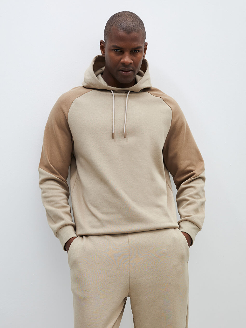 XSIDE ACTIVE Bej Uzun Kollu Erkek Hoodie