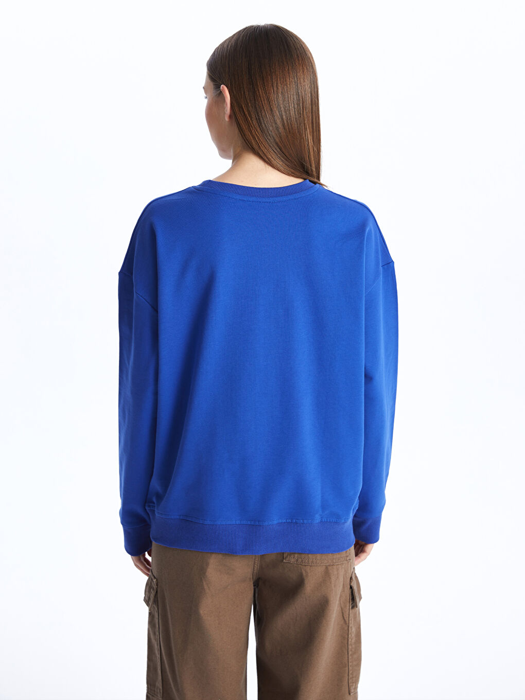 Mavi Bisiklet Yaka Kadın Sweatshirt-4