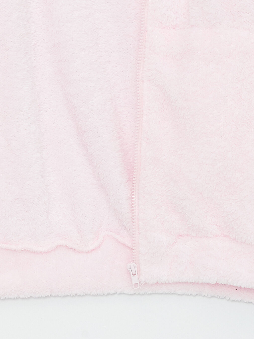 Pembe Dik Yaka Barbie Nakışlı Uzun Kollu Kadın Fermuarlı Sweatshirt-7