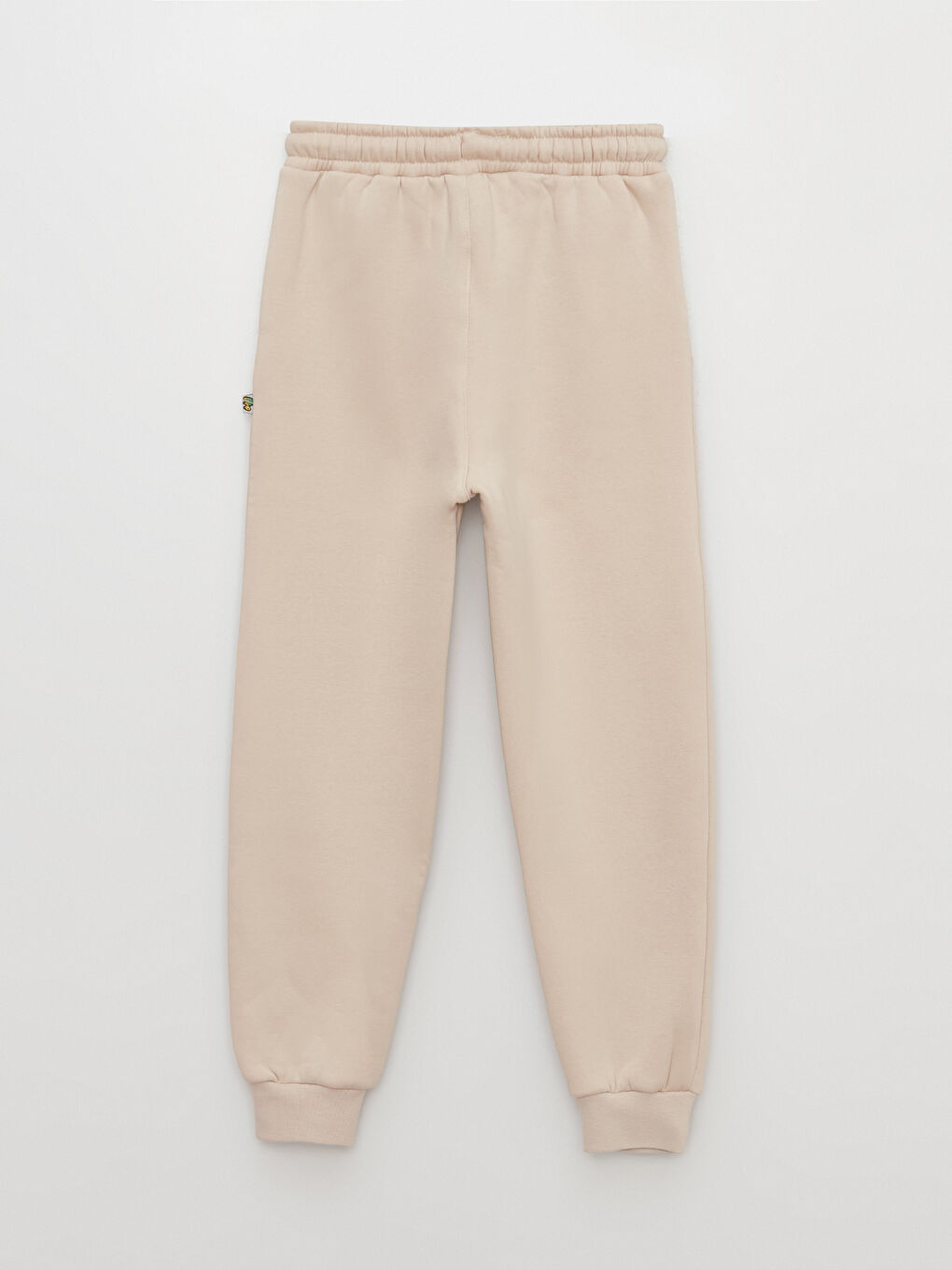 Bej Beli Lastikli Kız Çocuk Eşofman Altı-2