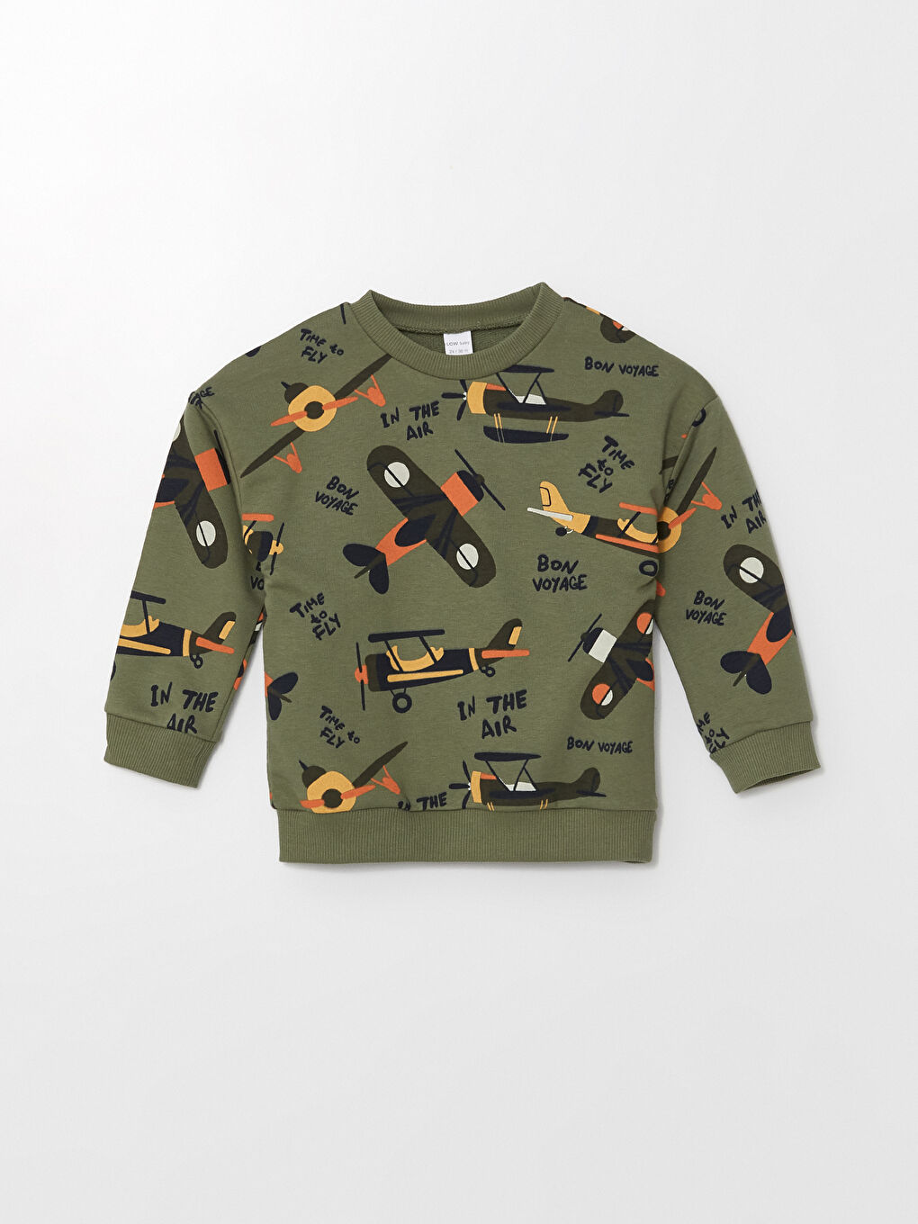 Crew Neck Long Sleeve Printed Baby Boys' Sweatshirt and Sweatpants 2 Pack Set-1