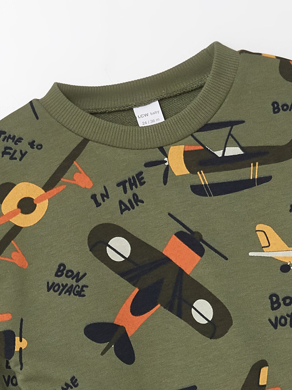 Crew Neck Long Sleeve Printed Baby Boys' Sweatshirt and Sweatpants 2 Pack Set-2