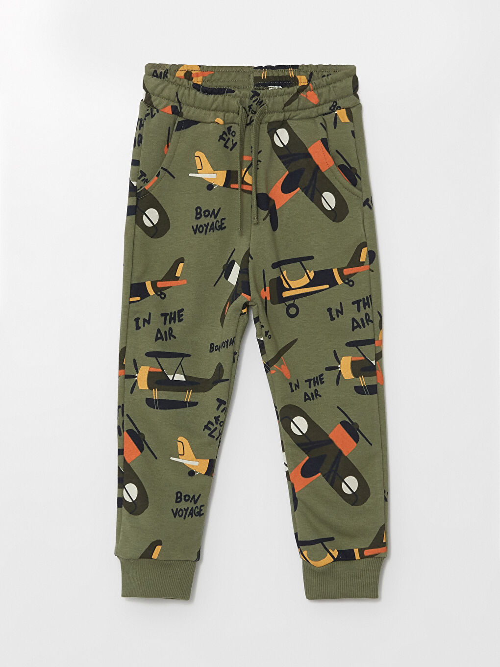 Crew Neck Long Sleeve Printed Baby Boys' Sweatshirt and Sweatpants 2 Pack Set-4