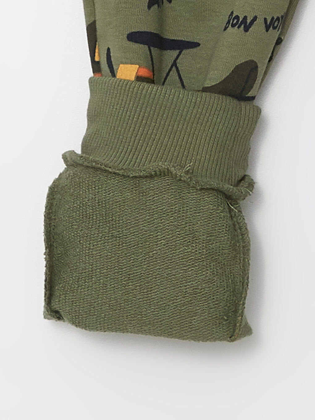 Crew Neck Long Sleeve Printed Baby Boys' Sweatshirt and Sweatpants 2 Pack Set-5