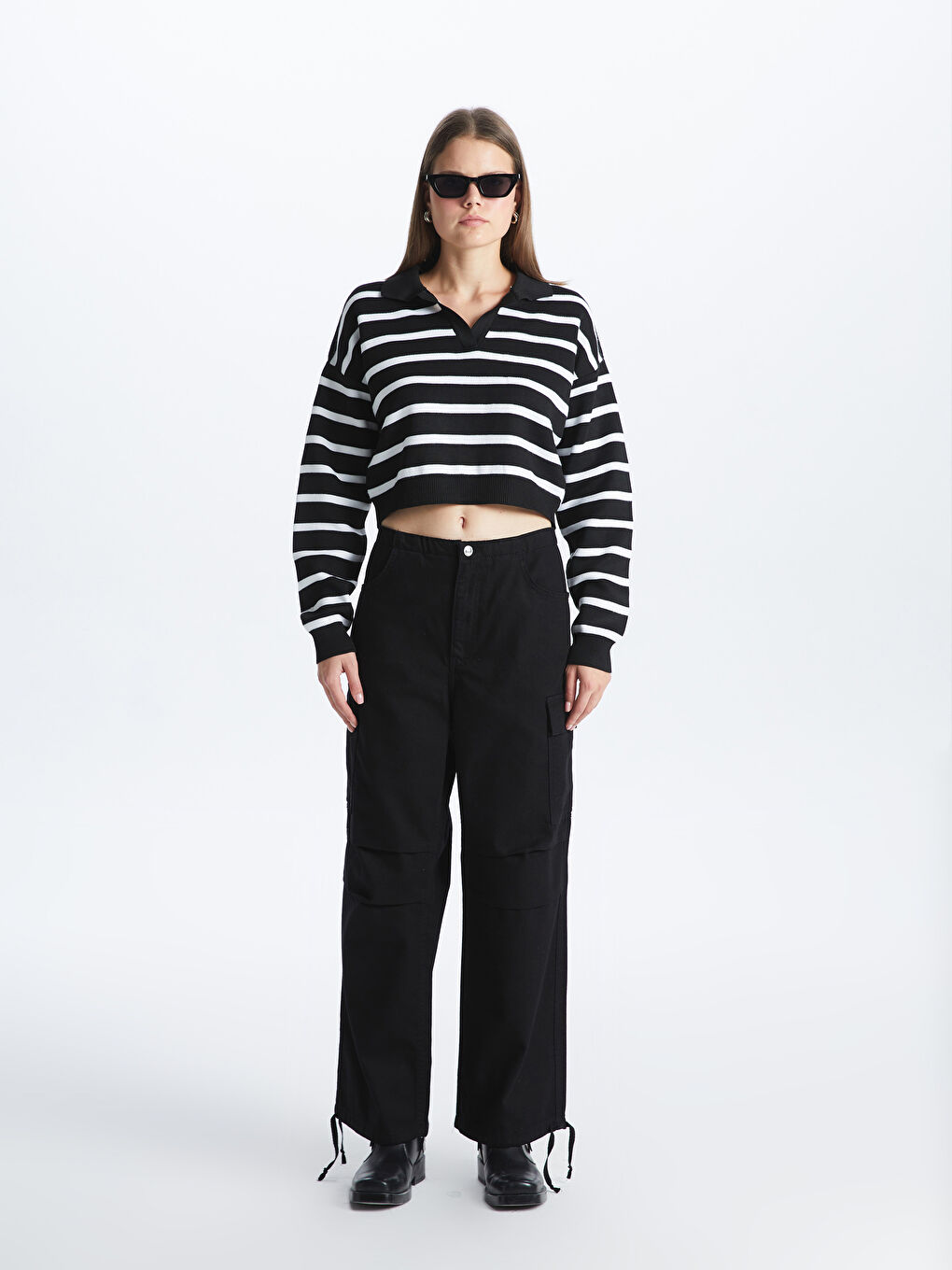 Jogger Women's Parachute Jean Pants -W3JI54Z8-327