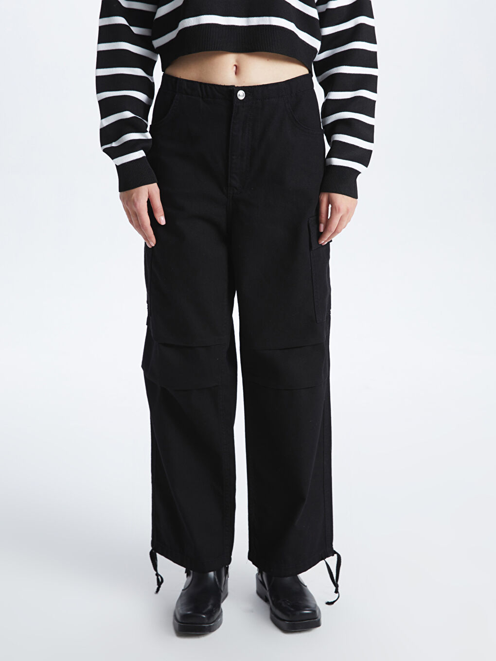 Jogger Women's Parachute Jean Pants -W3JI54Z8-327