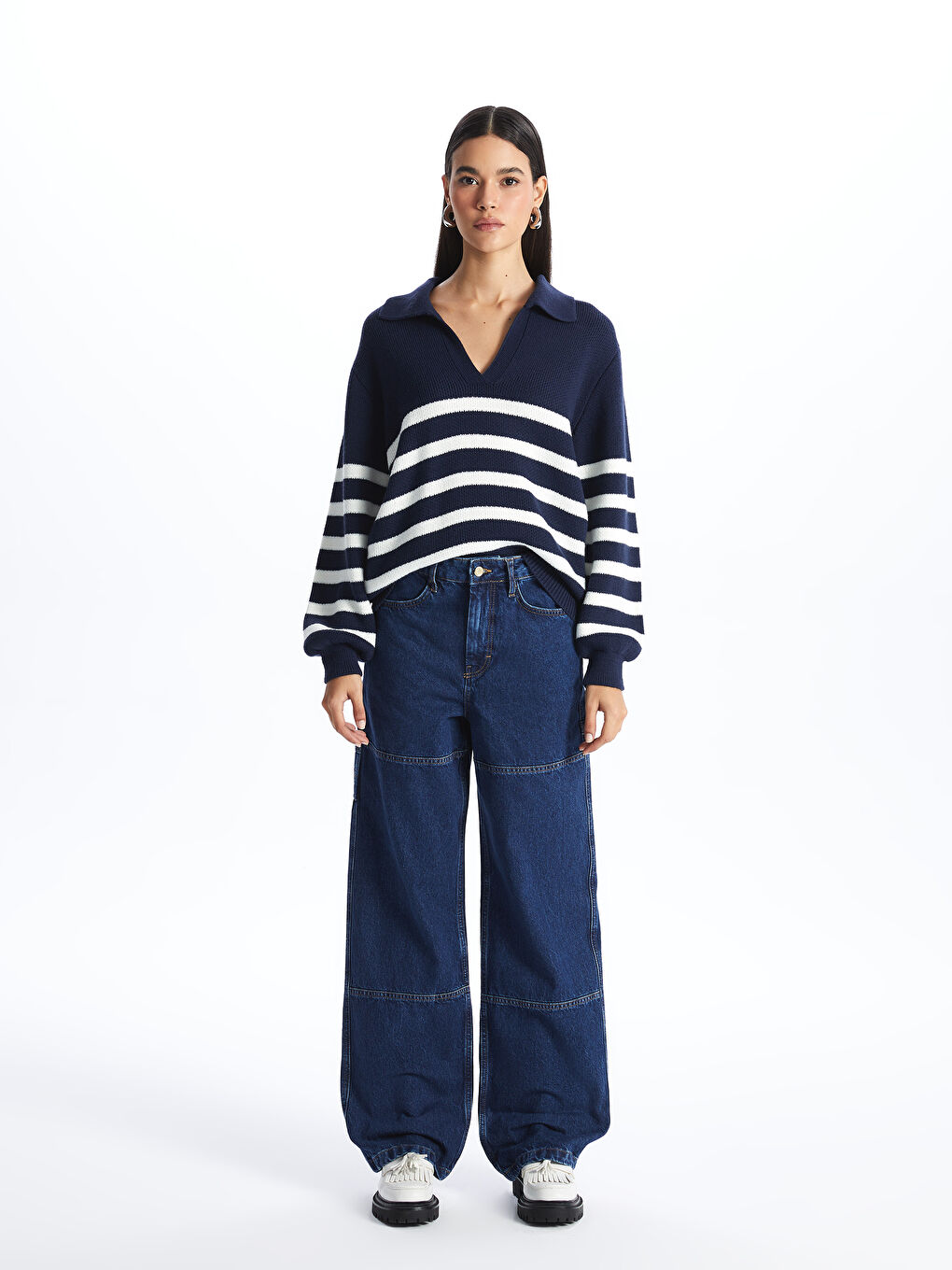 LCW Jeans Straight Women's Cargo Jeans -W3JI56Z8-311