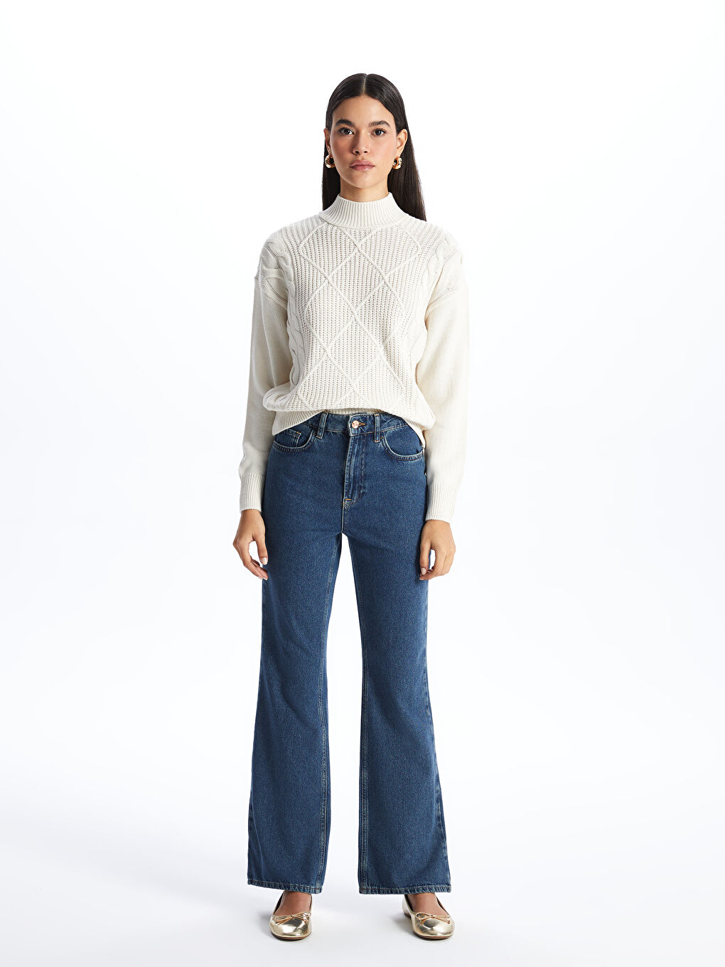 LCW Jeans Mars Flare Women's Jeans -W3JI59Z8-309