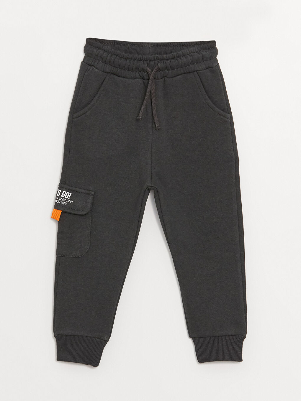 Antrasit Beli Lastikli Erkek Bebek Jogger Eşofman Altı