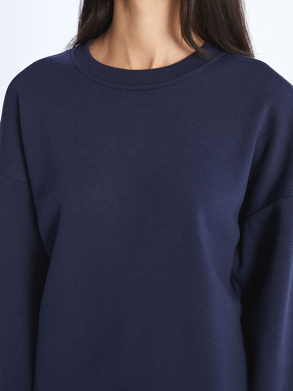 LCW Vision Crew Neck Oversize Women's Thick Sweatshirt -W3JJ55Z8-R45