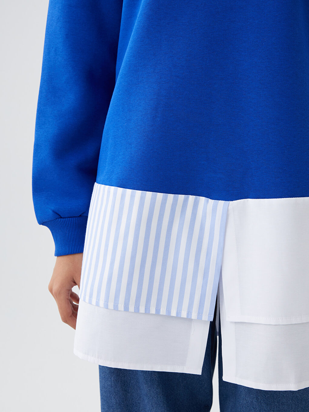 Mavi Bisiklet Yaka Kadın Sweatshirt-3