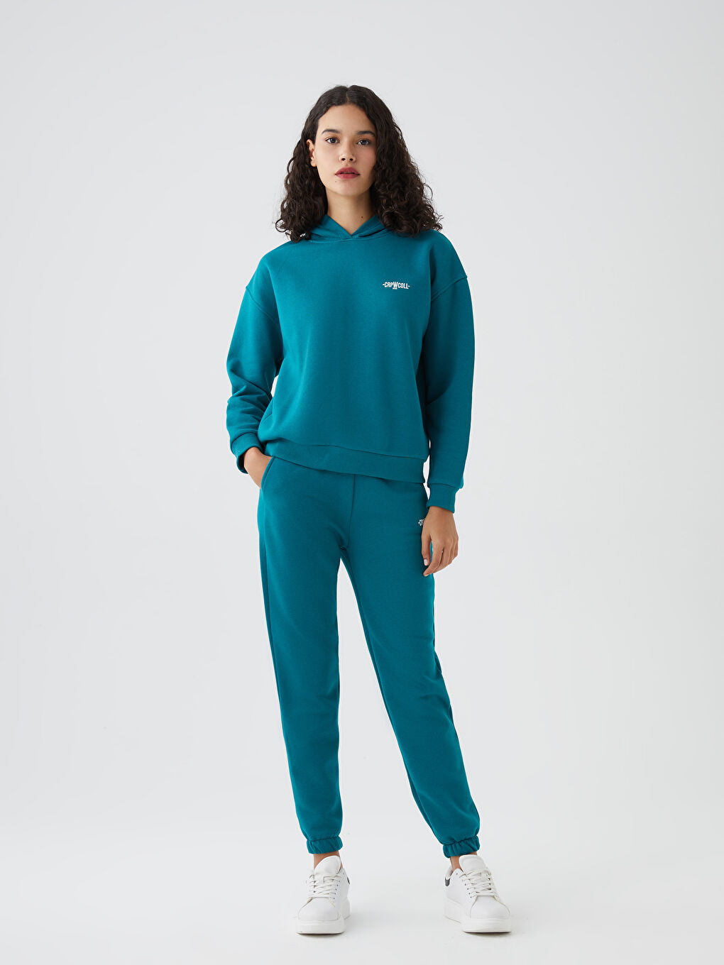 Petrol Baskılı Kadın Eşofman Takımı