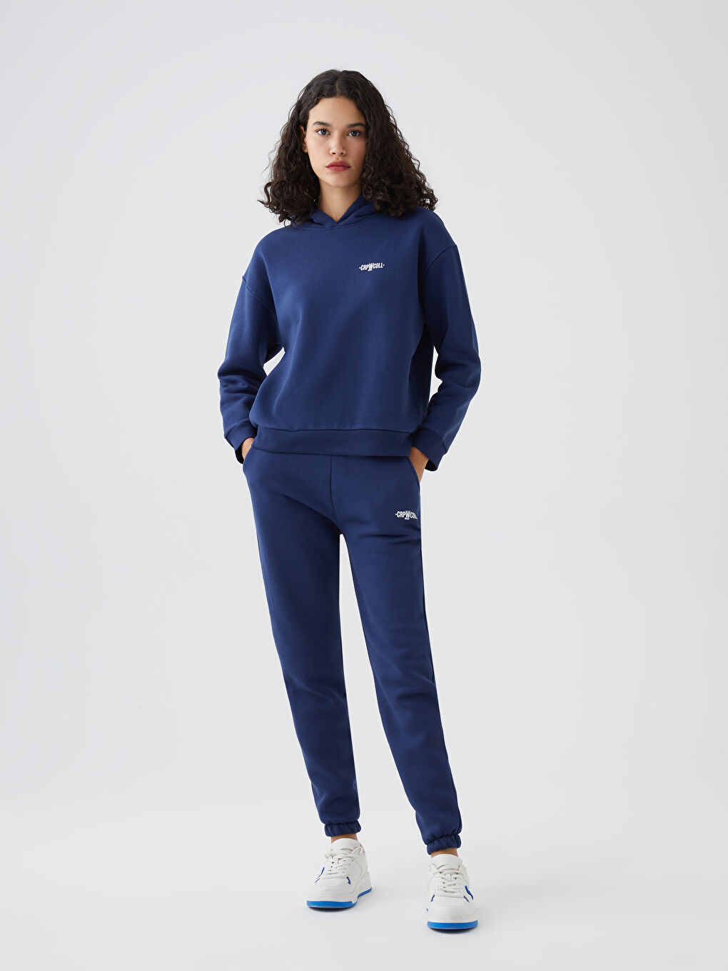 Lacivert Baskılı Kadın Eşofman Takımı