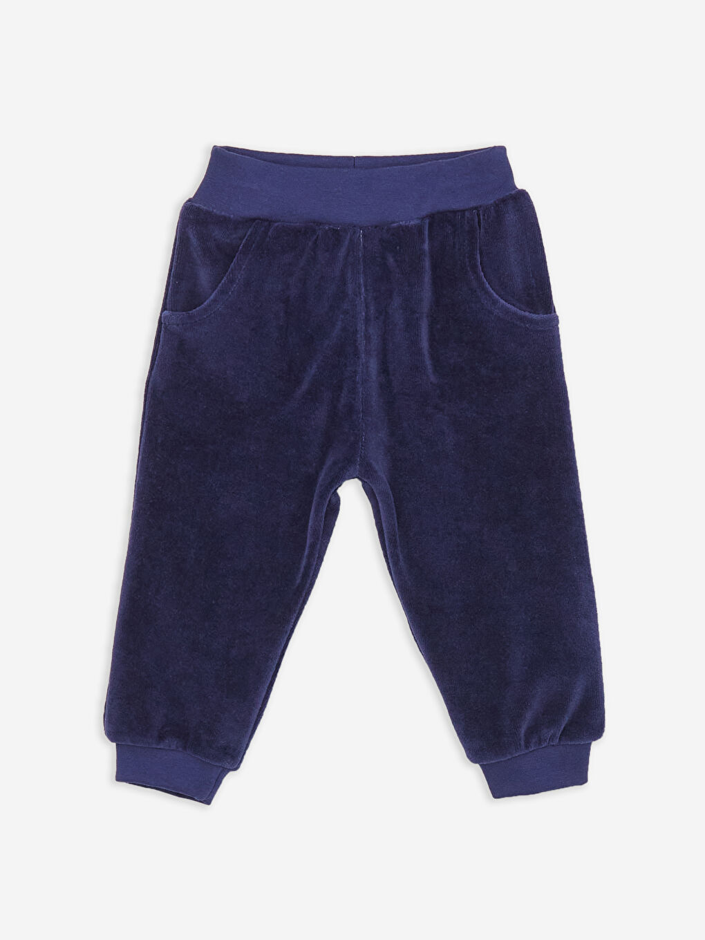 Lacivert Bisiklet Yaka Baskılı Erkek Bebek 2'li Takım-3