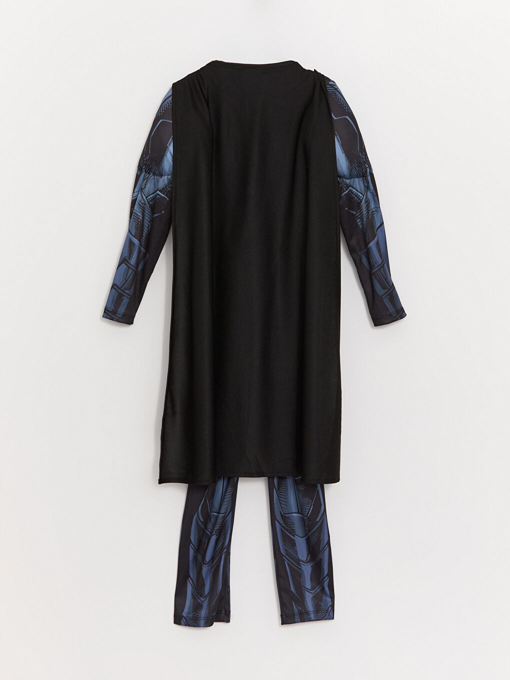 زي باتمان للأولاد بياقة دائرية وكم طويل-3