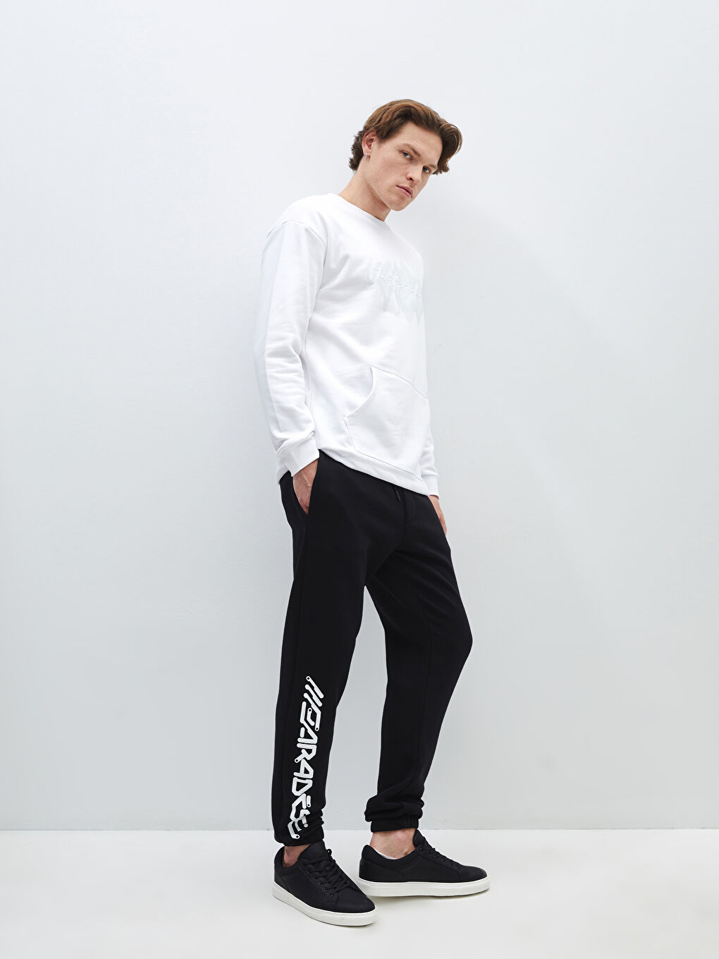 XSIDE Yeni Siyah Slim Fit Erkek Jogger Eşofman Altı