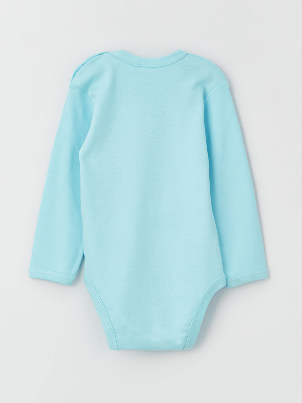 Mavi Bisiklet Yaka Baskılı Kız Bebek Çıtçıtlı Bodysuit 2'li-6