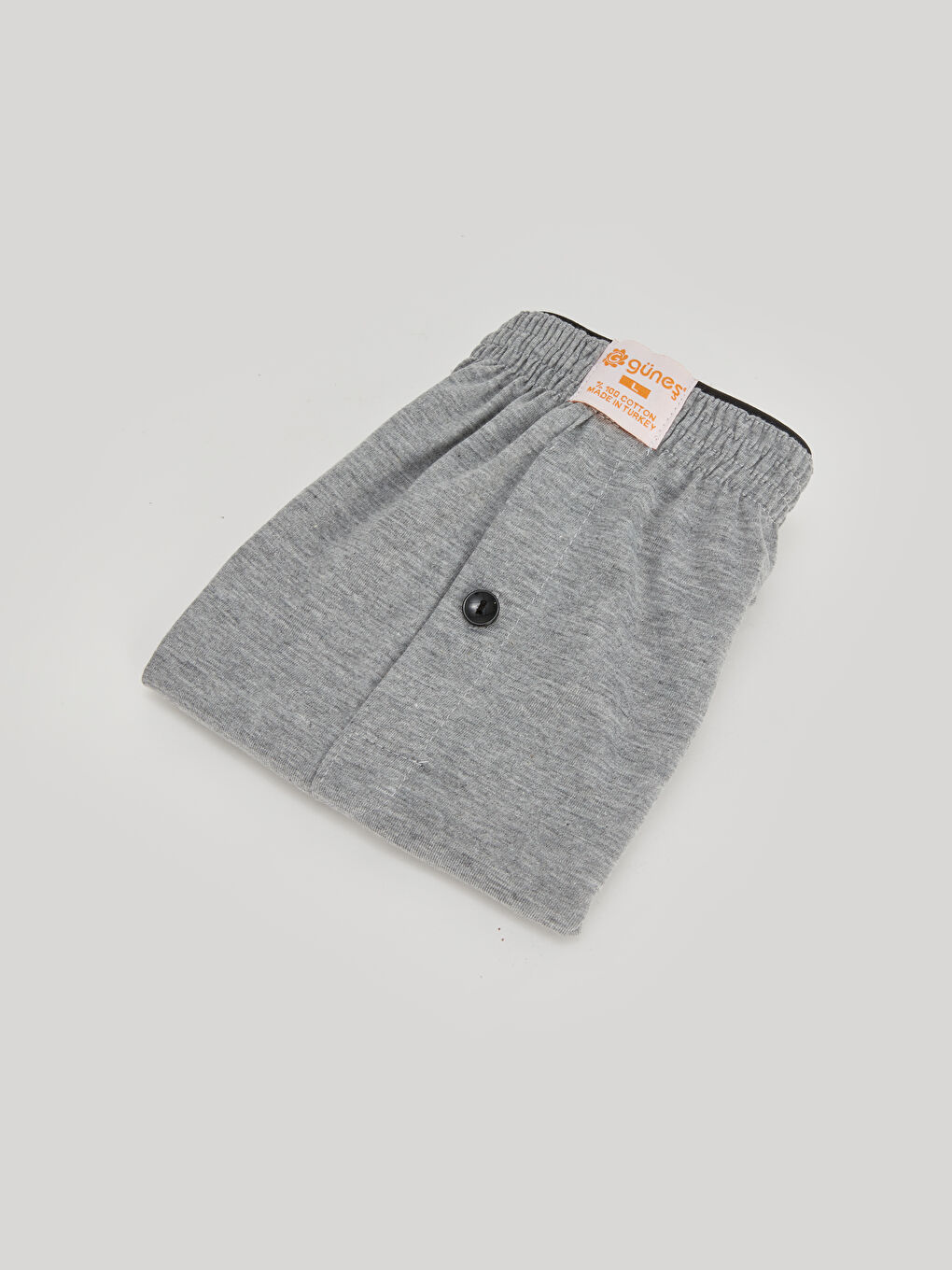 Gri Geniş Kalıp Penye Erkek Boxer-1