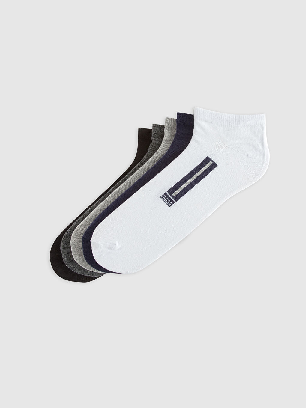 Karışık Desenli Erkek Patik Çorap 5'li-1