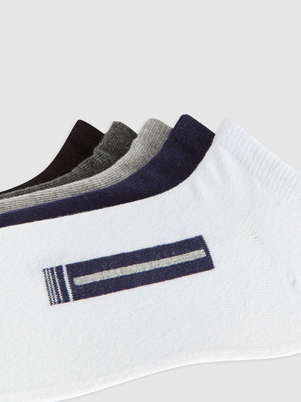 Karışık Desenli Erkek Patik Çorap 5'li-2