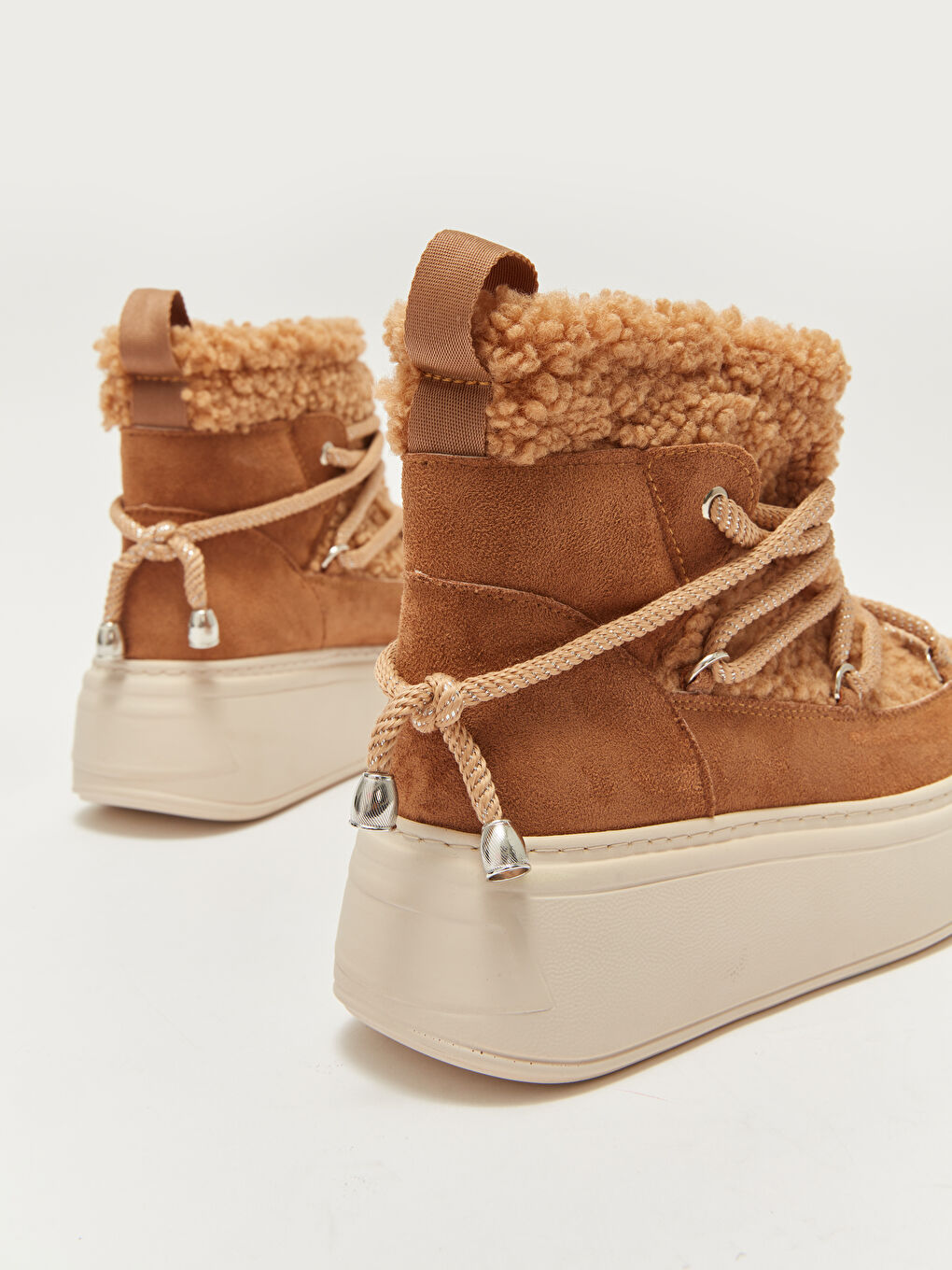 Kahverengi Bilek Boy Bağcıklı Kadın Bot-4