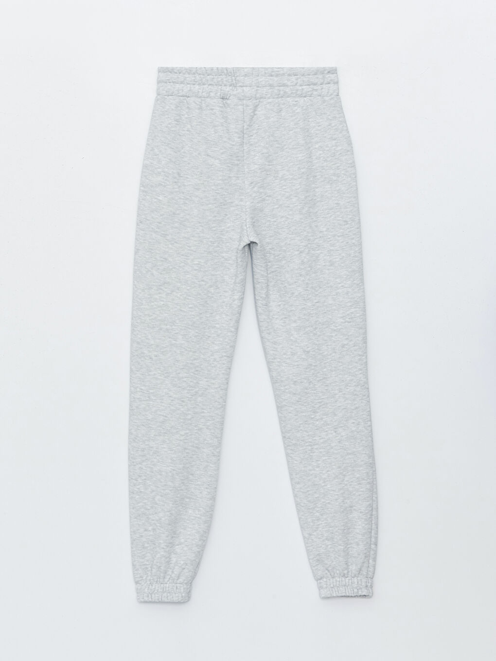 Gri Beli Lastikli Baskılı Kadın Jogger Spor Eşofman Altı-6