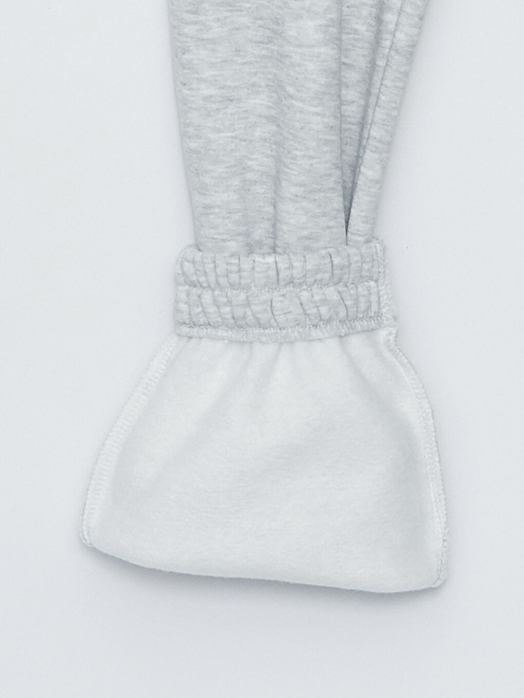 Gri Beli Lastikli Baskılı Kadın Jogger Spor Eşofman Altı-7