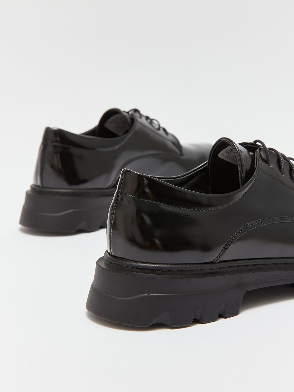 Siyah Bağcıklı Kadın Oxford Ayakkabı-4