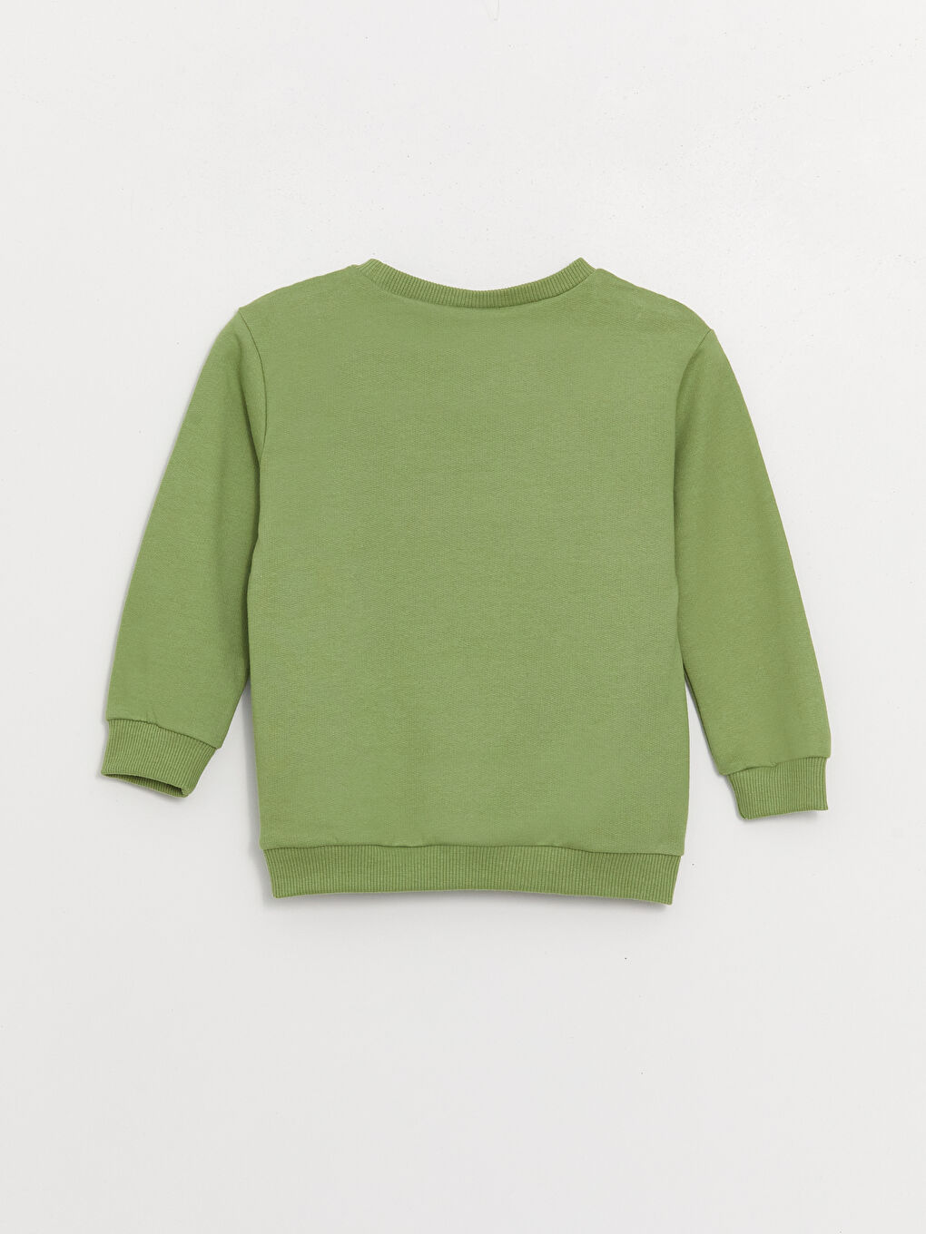 LCW Kids Yeşil Bisiklet Yaka Dinozor Baskılı Erkek Çocuk