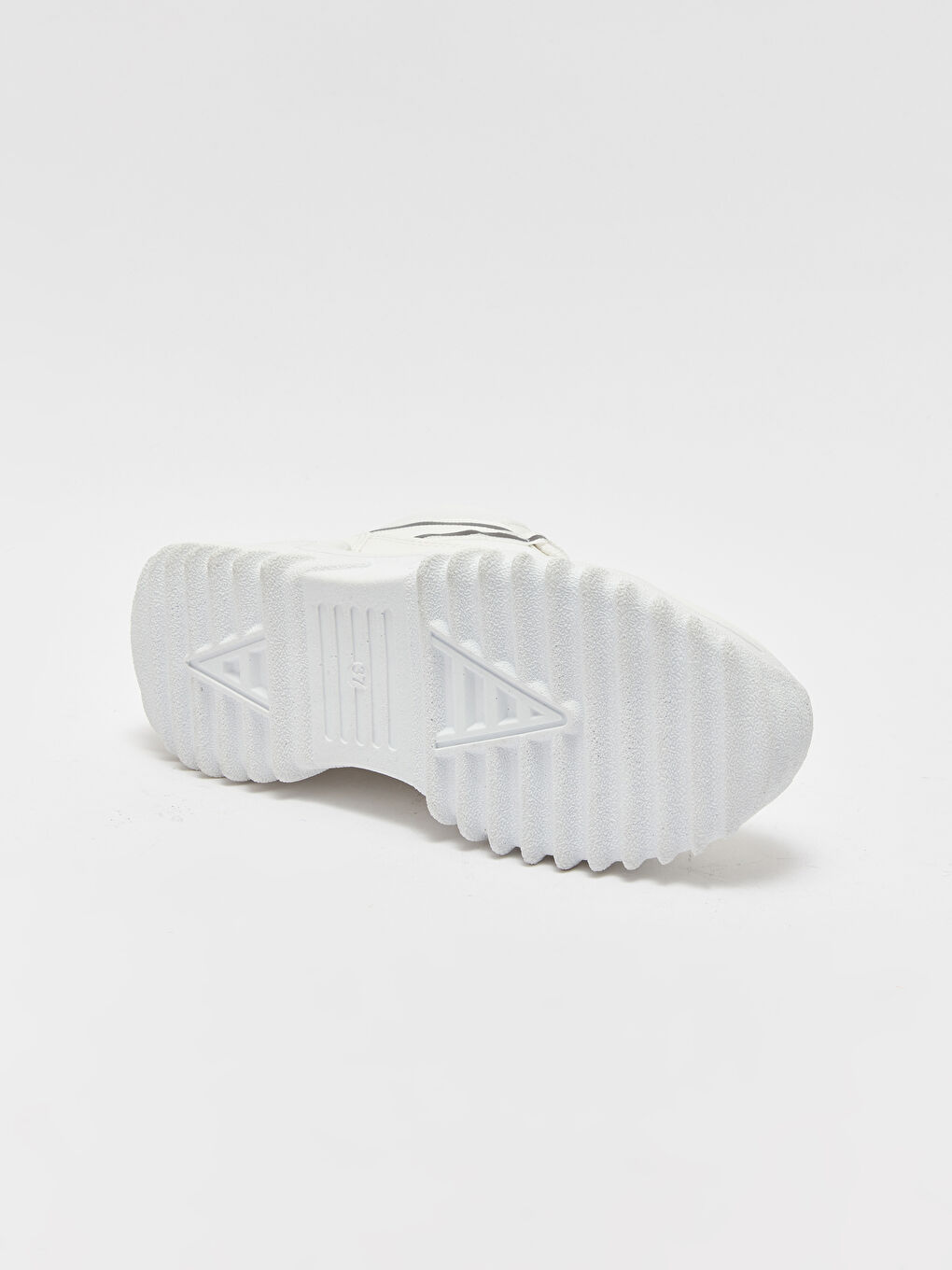 Beyaz Kalın Taban Bağcıklı Kadın Bot-5