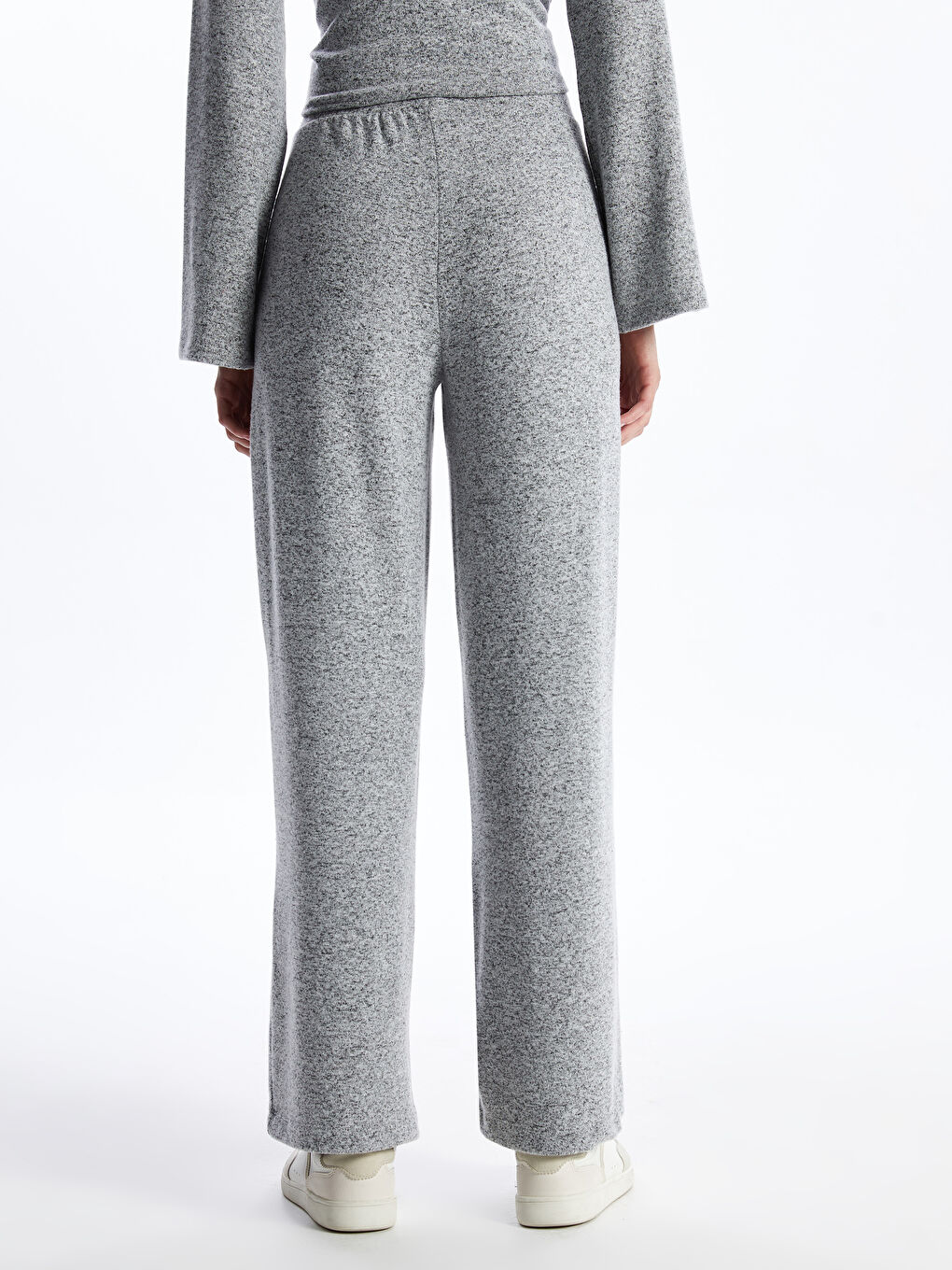 Women's Elasticated Waist Plain Sweatpants-3